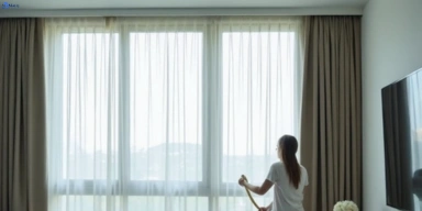 Delicate sheer drape cleaning potts-point-nsw Fresho Curtain Cleaning